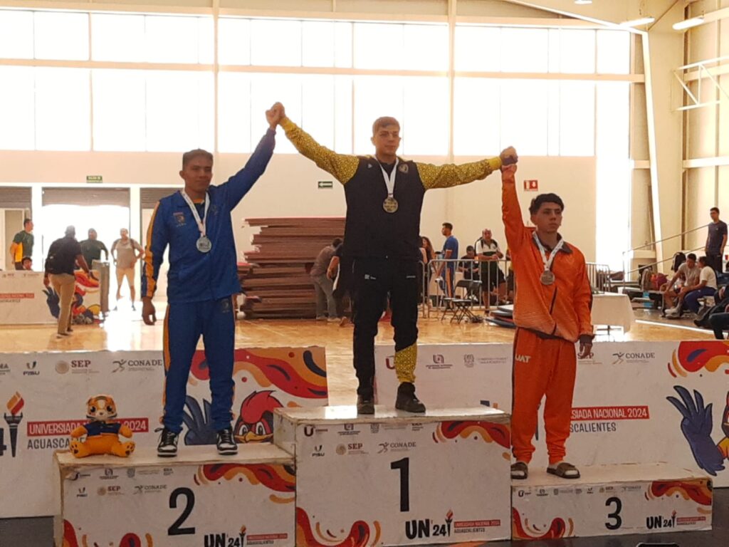 CUELGA BRONCE GRIMANY PARA LA UAT EN LUCHAS UNIVERSITARIAS